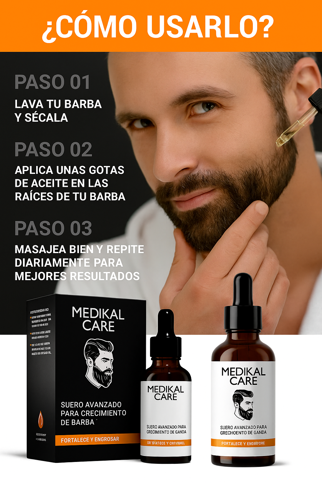 Aceite Fortalecedor para Barba
