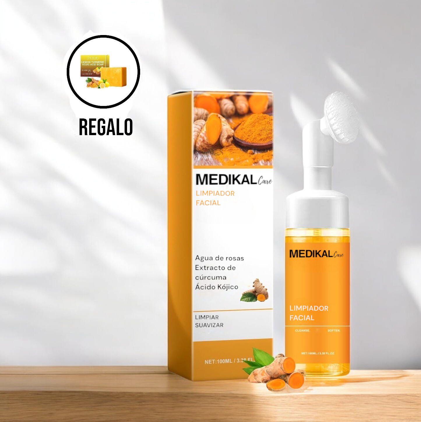 Limpiador Facial Iluminador con Cúrcuma - Medikal Care