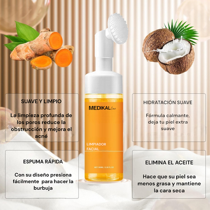 Limpiador Facial Iluminador con Cúrcuma - Medikal Care