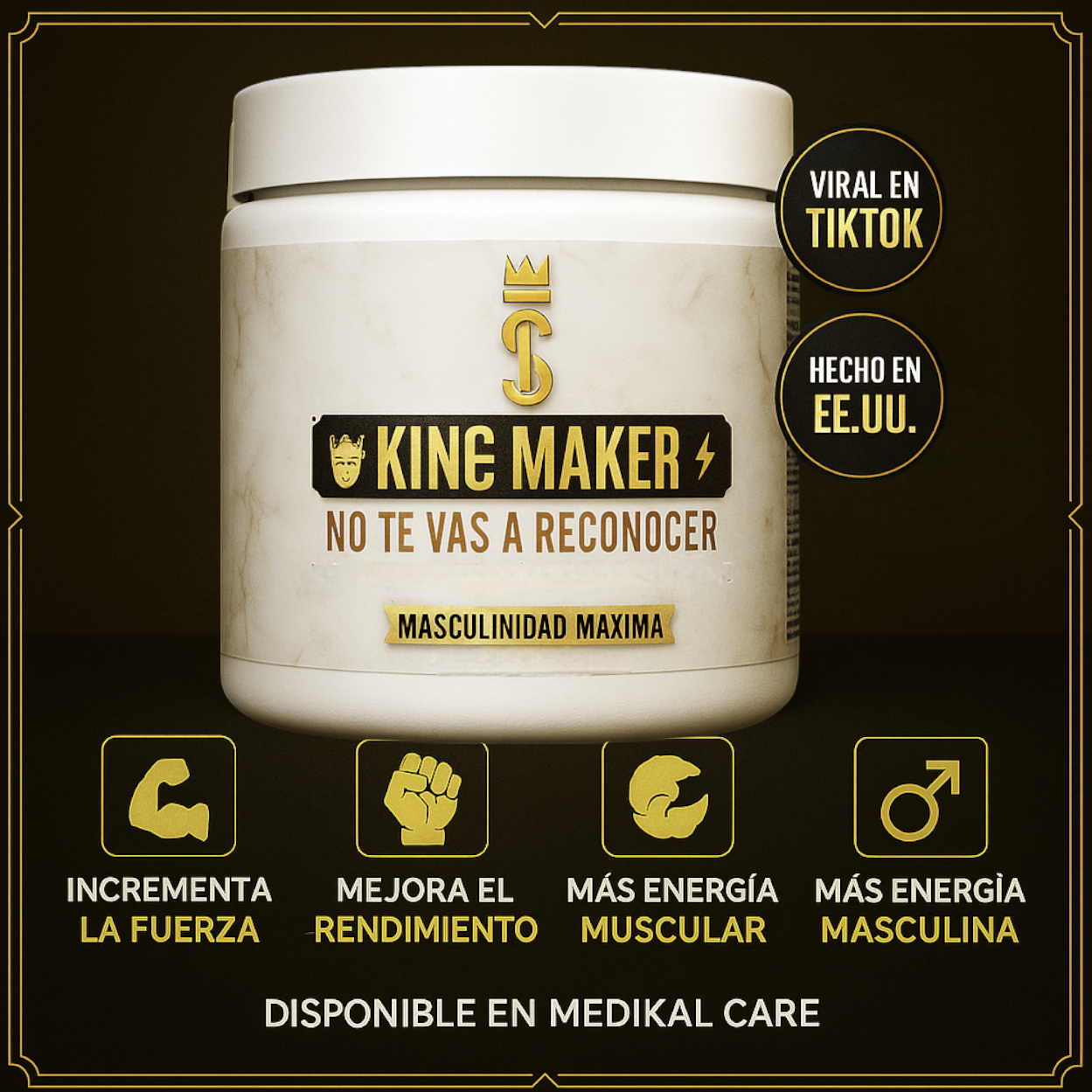 King Maker® Suplemento 13 en 1 para Hombres – Medikal Care