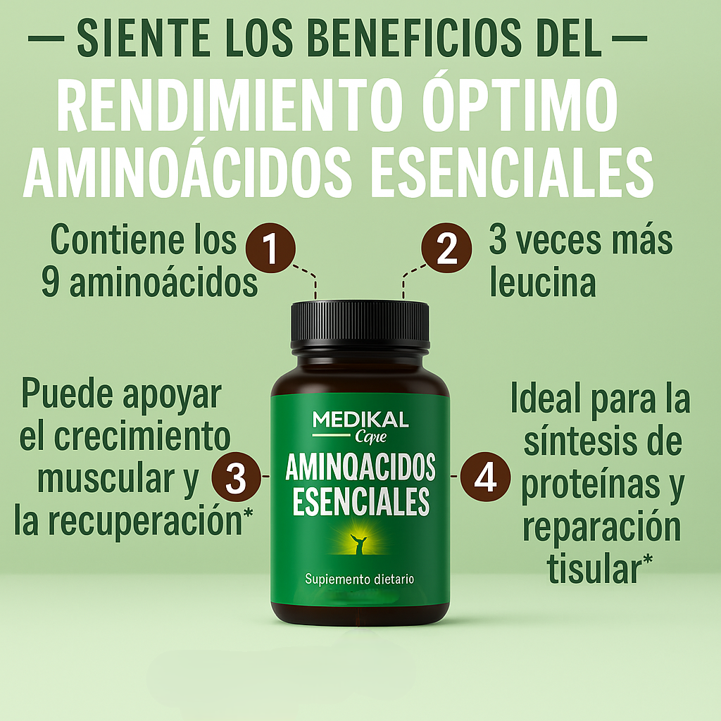 Aminoácidos Esenciales Potenciados Medikal Care