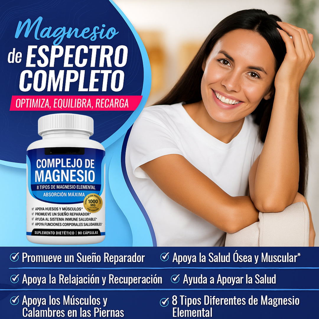 Magnesium Complex® De Alta Pureza Anti-Edad