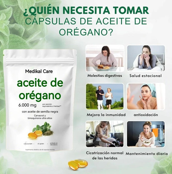 Cápsulas Naturales Aceite de Orégano