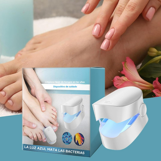 Dispositivo Laser para el cuidado de uñas del pie con limpieza automática